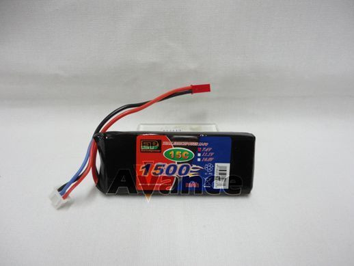 bateria 7,4v 1500mah 15c jst EP