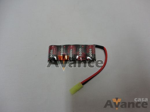 BAT 6V 1600MAH 2/3 MINI FLAT EP